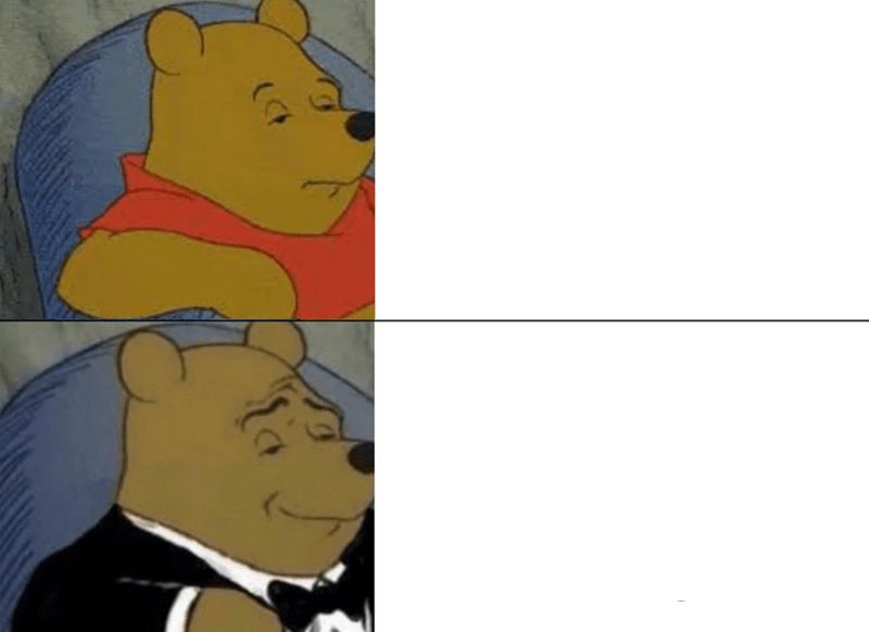 Tuxedo Winnie The Pooh meme about Kettle & Fire