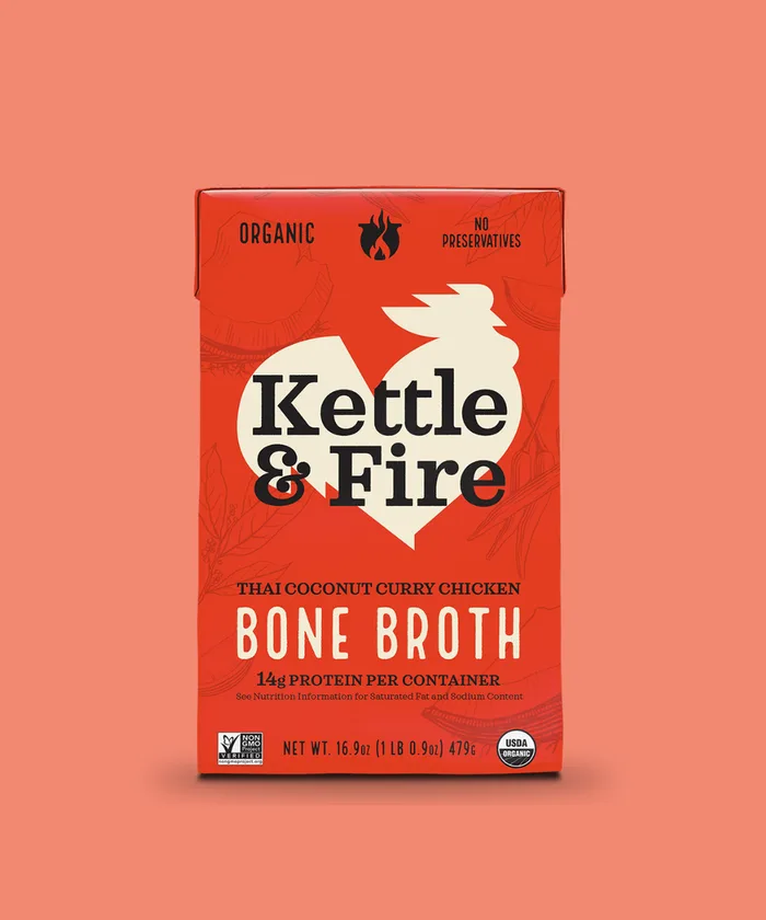 Thai Coconut Curry Chicken Bone Broth carton