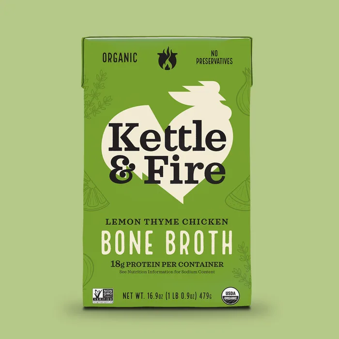 Lemon Thyme Chicken Bone Broth carton
