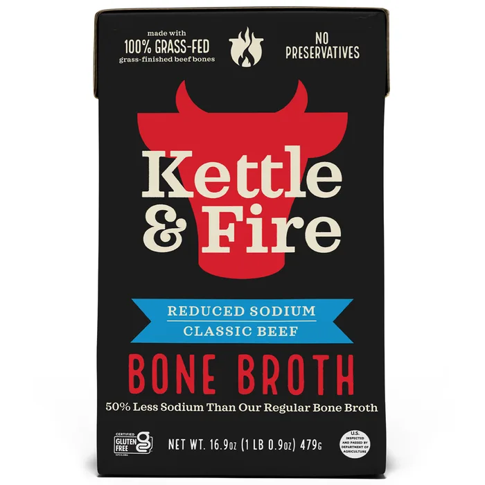 Reduced Sodium Beef Bone Broth carton